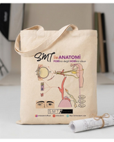 SMT Anatomi Kanvas Kumaş Taşıma Çantası