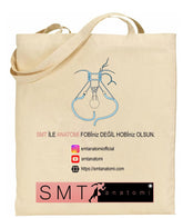 SMT Anatomi Kanvas Kumaş Taşıma Çantası